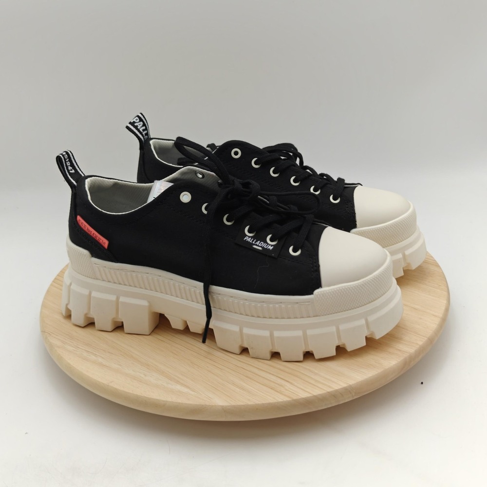 Palladium Shoes Womens‎ Size 9.5 Black Platform Lug Sole Sneaker 97243-016-M